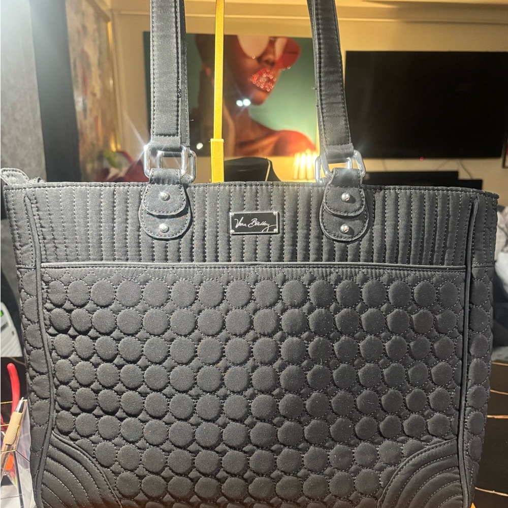 Pre owned Vera Bradley Black Quilted Tote